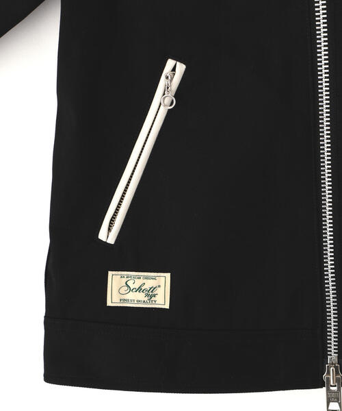 ショット×ディッキーズ　レザーコンビ　ダブルライダース　L schott - SCHOTT DICKIES レザーコンビ ダブルライダース ホワイト Mの