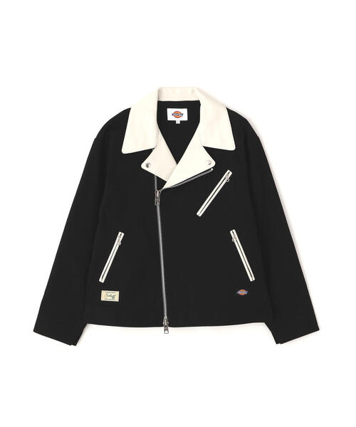 schott(ショット)の「Schott×DICKIES/ショット×ディッキーズ/LEATHER COMB. DOUBLE RIDERS/レザーコンビ ダブルライダース(ブルゾン・メンズ・ブラック系その他/ブラック・M/L/XL)」の15枚目の写真