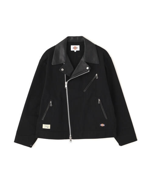 schott(ショット)の「Schott×DICKIES/ショット×ディッキーズ/LEATHER COMB. DOUBLE RIDERS/レザーコンビ ダブルライダース(ブルゾン・メンズ・ブラック系その他/ブラック・M/L/XL)」の13枚目の写真