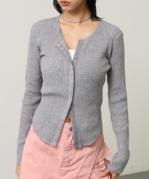 ANAP（アナップ）の「スナップボタン　スリムリブ　ニット　カーディガン（ニット/セーター）」