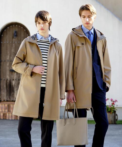 DRESSTERIOR（ドレステリア）の「【撥水素材】フーテッドツイルコート（その他アウター・レディース・ベージュ/ブラック・38/36/34）」の4枚目の写真