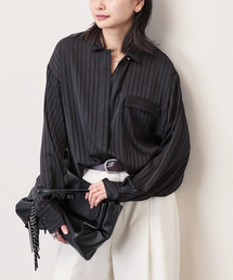 【ARCHIVE STANCE/アーカイブスタンス】Satin Stripe Dolman Shirt