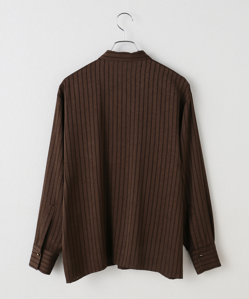 JOURNAL STANDARD(ジャーナルスタンダード)の「【ARCHIVE STANCE/アーカイブスタンス】Satin Stripe Dolman Shirt(シャツ/ブラウス・レディース・ブラウン/ブラック・FREE)」の11枚目の写真
