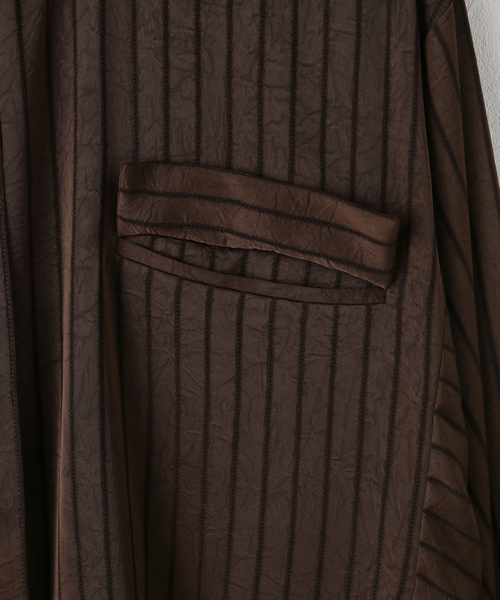 JOURNAL STANDARD(ジャーナルスタンダード)の「【ARCHIVE STANCE/アーカイブスタンス】Satin Stripe Dolman Shirt(シャツ/ブラウス・レディース・ブラウン/ブラック・FREE)」の13枚目の写真