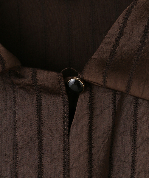 JOURNAL STANDARD(ジャーナルスタンダード)の「【ARCHIVE STANCE/アーカイブスタンス】Satin Stripe Dolman Shirt(シャツ/ブラウス・レディース・ブラウン/ブラック・FREE)」の14枚目の写真