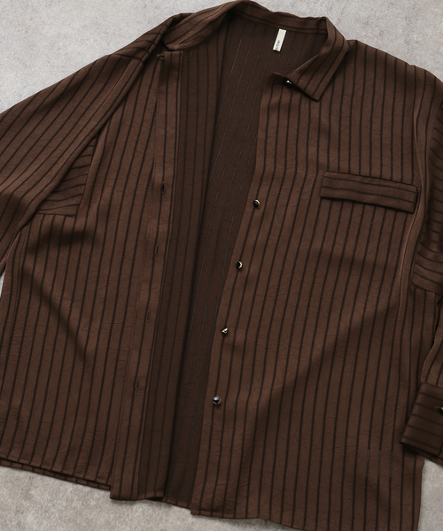 JOURNAL STANDARD(ジャーナルスタンダード)の「【ARCHIVE STANCE/アーカイブスタンス】Satin Stripe Dolman Shirt(シャツ/ブラウス・レディース・ブラウン/ブラック・FREE)」の16枚目の写真
