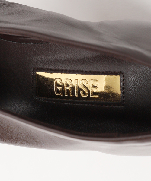 GRISE（グリーズ）の「GRISE6cmレザースクエアツイストパンプス（パンプス・レディース・シルバー/ブラウン/ベージュ・25cm/24.5cm/24cm/23.5cm/23cm/22.5cm/22cm）」の17枚目の写真
