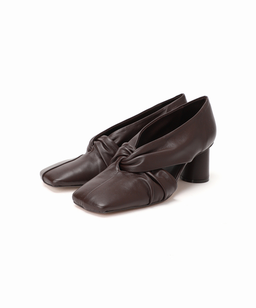 GRISE（グリーズ）の「GRISE6cmレザースクエアツイストパンプス（パンプス・レディース・シルバー/ブラウン/ベージュ・25cm/24.5cm/24cm/23.5cm/23cm/22.5cm/22cm）」の21枚目の写真