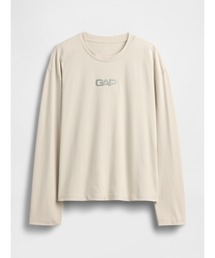 GAP（ギャップ）の「リラックスフィット GAPロゴ クロップドTシャツ（Tシャツ/カットソー）」
