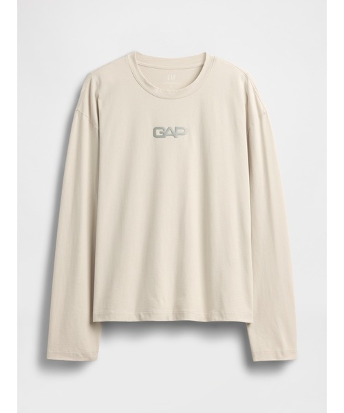 GAP(ギャップ)の「リラックスフィット GAPロゴ クロップドTシャツ(Tシャツ/カットソー・メンズ・ブラック/ブルー/クリーム/カーキ・S/XS/M/L/XL)」の6枚目の写真