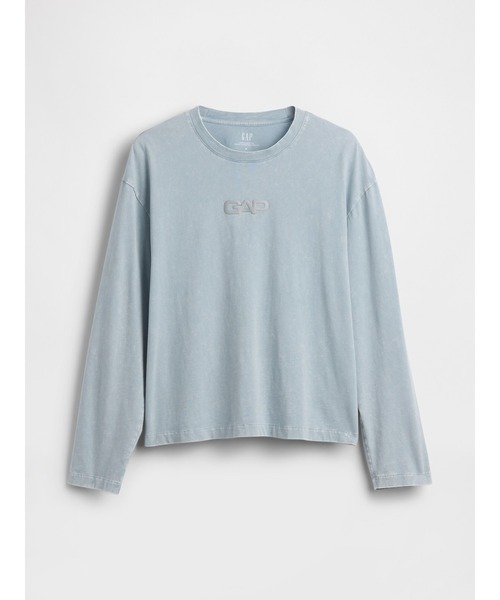 GAP(ギャップ)の「リラックスフィット GAPロゴ クロップドTシャツ(Tシャツ/カットソー・メンズ・ブラック/ブルー/クリーム/カーキ・S/XS/M/L/XL)」の7枚目の写真