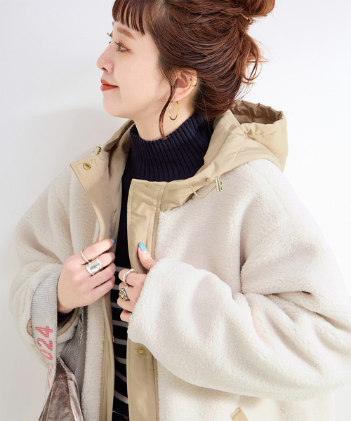 ジャケット・アウター baco カミヤ G13BL024 BORO Duck Blouson ボロダックブルゾン ブラック