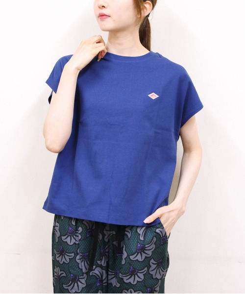 DANTON（ダントン）の「DANTON/ダントン　ドルマンショートスリーブTEE　DOLMAN SHORT SLEEVE TEE　DT-C0403 CJJ（Tシャツ/カットソー・レディース・ネイビー/オレンジ/チャコールグレー/ホワイト・M）」の4枚目の写真