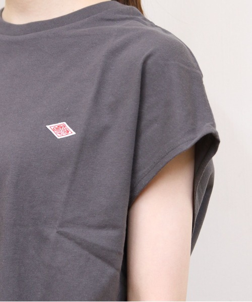 DANTON（ダントン）の「DANTON/ダントン　ドルマンショートスリーブTEE　DOLMAN SHORT SLEEVE TEE　DT-C0403 CJJ（Tシャツ/カットソー・レディース・ネイビー/オレンジ/チャコールグレー/ホワイト・M）」の9枚目の写真