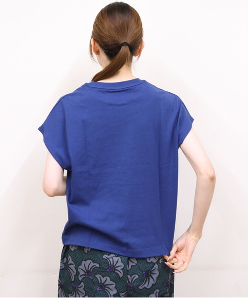 DANTON（ダントン）の「DANTON/ダントン　ドルマンショートスリーブTEE　DOLMAN SHORT SLEEVE TEE　DT-C0403 CJJ（Tシャツ/カットソー・レディース・ネイビー/オレンジ/チャコールグレー/ホワイト・M）」の16枚目の写真