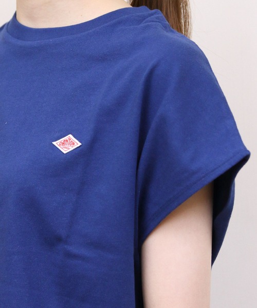 DANTON（ダントン）の「DANTON/ダントン　ドルマンショートスリーブTEE　DOLMAN SHORT SLEEVE TEE　DT-C0403 CJJ（Tシャツ/カットソー・レディース・ネイビー/オレンジ/チャコールグレー/ホワイト・M）」の13枚目の写真