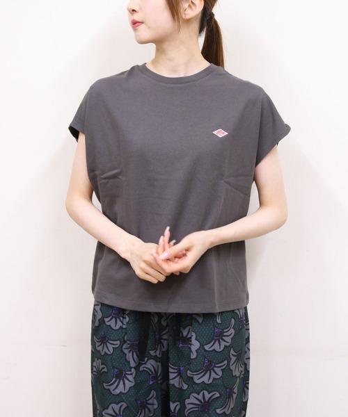 DANTON（ダントン）の「DANTON/ダントン　ドルマンショートスリーブTEE　DOLMAN SHORT SLEEVE TEE　DT-C0403 CJJ（Tシャツ/カットソー・レディース・ネイビー/オレンジ/チャコールグレー/ホワイト・M）」の10枚目の写真