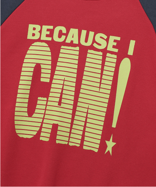 ISTKUNST(イストクンスト)の「CAN RAGLAN SWEATSHIRTS_RED(IK2EFMM448A)(スウェット・レディース・レッド・S/M/L)」の5枚目の写真