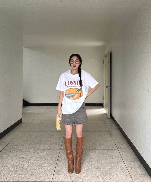 COSO(コソ)の「サマーエスケープ 半袖Tシャツ (ホワイト)(Tシャツ/カットソー・レディース・ホワイト・S/M/L)」の12枚目の写真