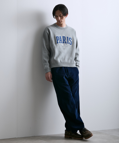 PARIS SAINT-GERMAIN(パリサンジェルマン)の「【Paris Saint-Germain 】JP ChenilleSweat From Paris With Love(ニット/セーター・メンズ・ネイビー/グレー・X-LARGE/LARGE/MEDIUM)」の21枚目の写真