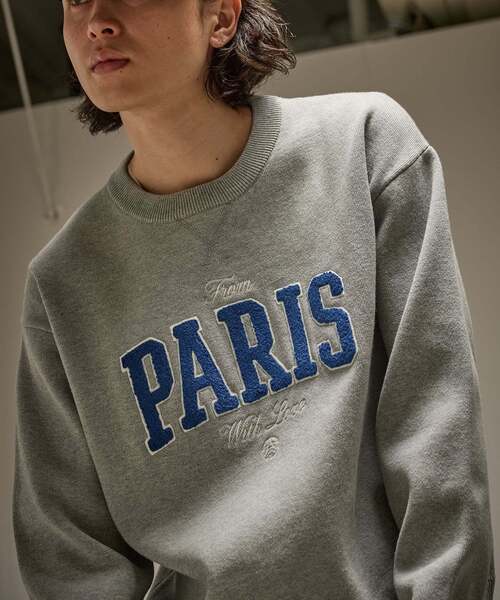 PARIS SAINT-GERMAIN（パリサンジェルマン）の「【Paris Saint-Germain 】JP ChenilleSweat From Paris With Love（ニット/セーター・メンズ・ネイビー/グレー・X-LARGE/LARGE/MEDIUM）」の9枚目の写真