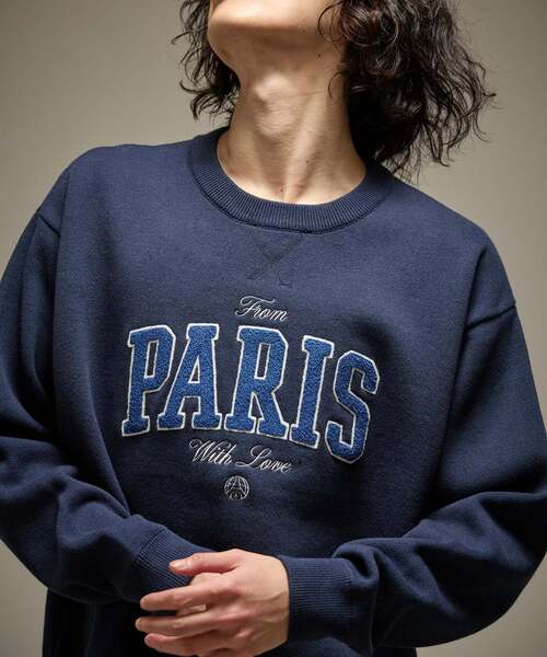 PARIS SAINT-GERMAIN（パリサンジェルマン）の「【Paris Saint-Germain 】JP ChenilleSweat From Paris With Love（ニット/セーター・メンズ・ネイビー/グレー・X-LARGE/LARGE/MEDIUM）」の21枚目の写真