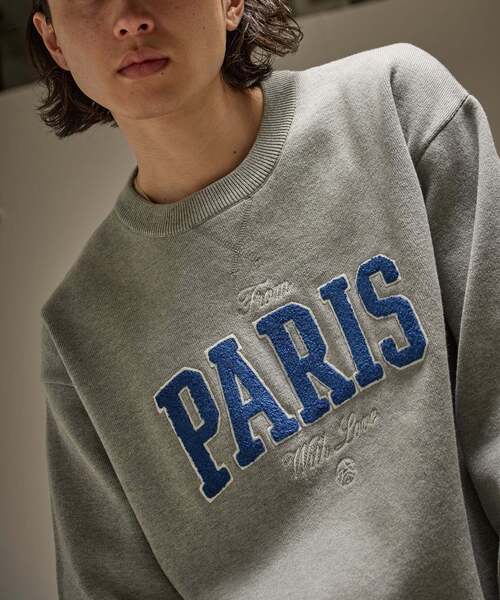 PARIS SAINT-GERMAIN(パリサンジェルマン)の「【Paris Saint-Germain 】JP ChenilleSweat From Paris With Love(ニット/セーター・メンズ・ネイビー/グレー・X-LARGE/LARGE/MEDIUM)」の8枚目の写真