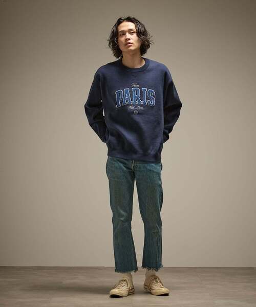 PARIS SAINT-GERMAIN(パリサンジェルマン)の「【Paris Saint-Germain 】JP ChenilleSweat From Paris With Love(ニット/セーター・メンズ・ネイビー/グレー・X-LARGE/LARGE/MEDIUM)」の6枚目の写真