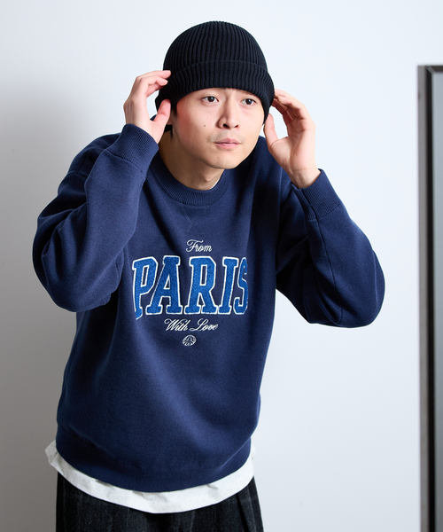 PARIS SAINT-GERMAIN(パリサンジェルマン)の「【Paris Saint-Germain 】JP ChenilleSweat From Paris With Love(ニット/セーター・メンズ・ネイビー/グレー・X-LARGE/LARGE/MEDIUM)」の8枚目の写真