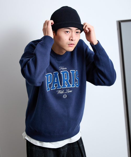 PARIS SAINT-GERMAIN(パリサンジェルマン)の「【Paris Saint-Germain 】JP ChenilleSweat From Paris With Love(ニット/セーター・メンズ・ネイビー/グレー・X-LARGE/LARGE/MEDIUM)」の10枚目の写真
