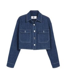 クロップデニムジャケット ネイビー MBCSJK002NV