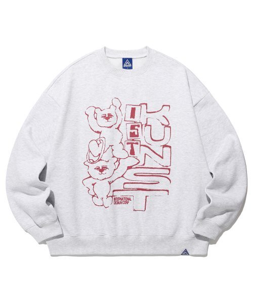 ISTKUNST(イストクンスト)の「CIRCUS BEAR SWEATSHIRTS_LIGHT GREY(IK2DFMM454A)(スウェット・レディース・その他・L/M/S)」の1枚目の写真