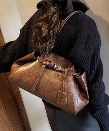 ADDITION STORE（アディションストア）の「\アンティーク調の質感が◎/ レトロ フェイクレザー トートバッグ（トートバッグ）」