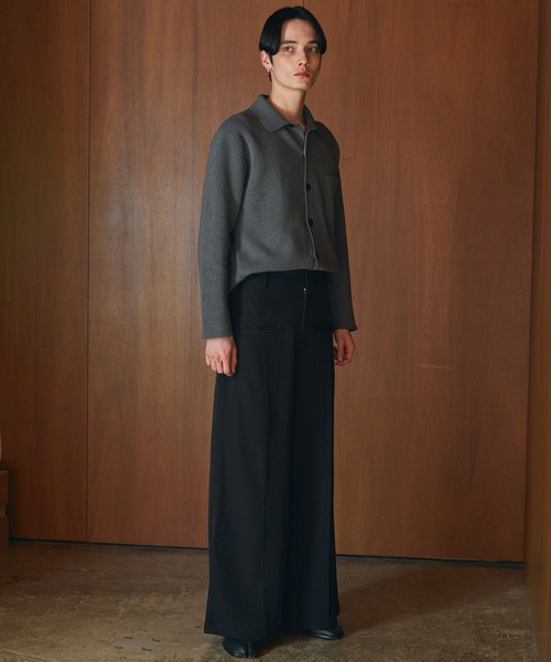CIASENSE(シアセンス)の「Front Pocket Tuck Slacks / フロントポケットタックスラックス(スラックス・メンズ・ブラック・S/M/L)」の6枚目の写真