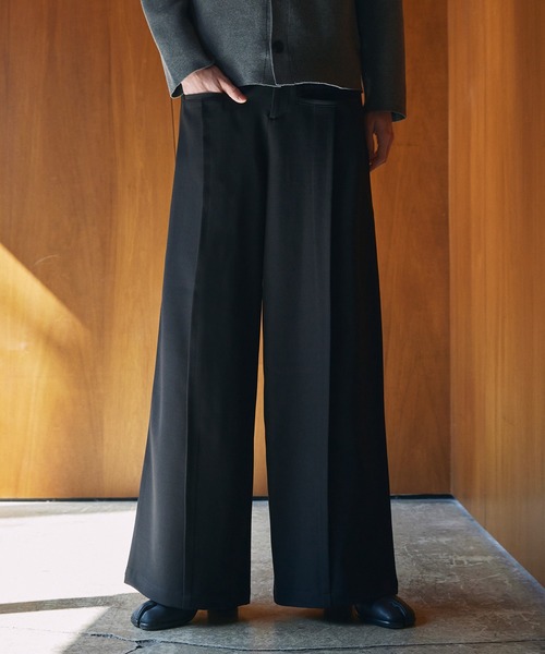 CIASENSE(シアセンス)の「Front Pocket Tuck Slacks / フロントポケットタックスラックス(スラックス・メンズ・ブラック・S/M/L)」の13枚目の写真