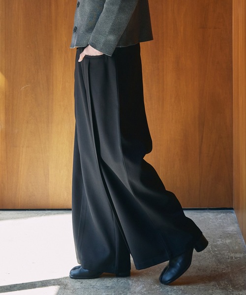 CIASENSE(シアセンス)の「Front Pocket Tuck Slacks / フロントポケットタックスラックス(スラックス・メンズ・ブラック・S/M/L)」の15枚目の写真