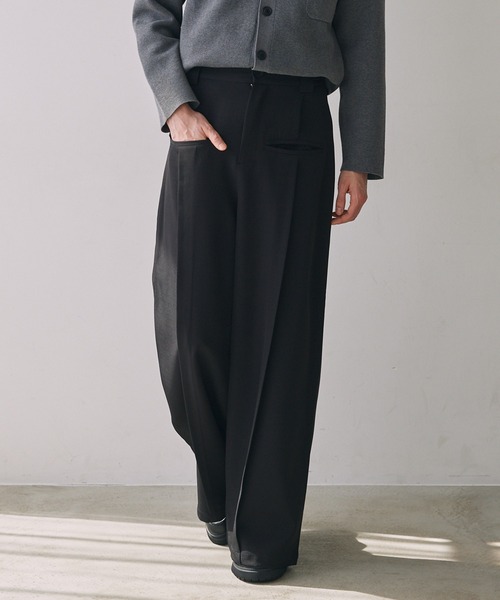 CIASENSE(シアセンス)の「Front Pocket Tuck Slacks / フロントポケットタックスラックス(スラックス・メンズ・ブラック・S/M/L)」の20枚目の写真