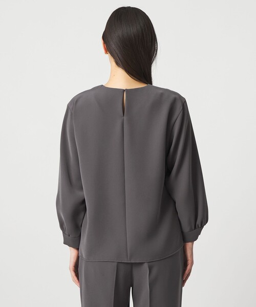 A DAY IN THE LIFE UNITED ARROWS（アデイインザライフユナイテッドアローズ）の「ダブルクロス メタルパーツ 8分袖ブラウス ‐ウォッシャブル‐＜A DAY IN THE LIFE＞（シャツ/ブラウス・レディース・ネイビー/ベージュ/ダークグレー・FREE）」の17枚目の写真