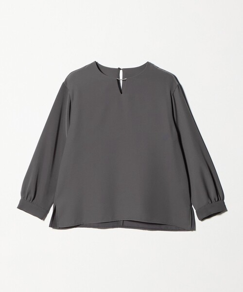A DAY IN THE LIFE UNITED ARROWS（アデイインザライフユナイテッドアローズ）の「ダブルクロス メタルパーツ 8分袖ブラウス ‐ウォッシャブル‐＜A DAY IN THE LIFE＞（シャツ/ブラウス・レディース・ネイビー/ベージュ/ダークグレー・FREE）」の16枚目の写真