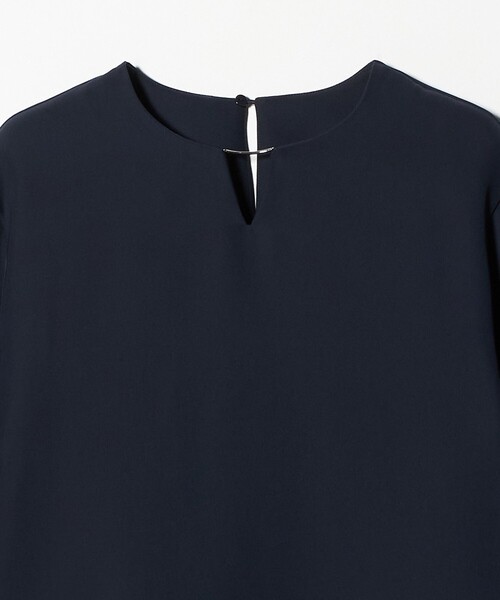 A DAY IN THE LIFE UNITED ARROWS（アデイインザライフユナイテッドアローズ）の「ダブルクロス メタルパーツ 8分袖ブラウス ‐ウォッシャブル‐＜A DAY IN THE LIFE＞（シャツ/ブラウス・レディース・ネイビー/ベージュ/ダークグレー・FREE）」の11枚目の写真