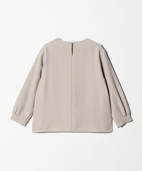 A DAY IN THE LIFE UNITED ARROWS（アデイインザライフユナイテッドアローズ）の「ダブルクロス メタルパーツ 8分袖ブラウス ‐ウォッシャブル‐＜A DAY IN THE LIFE＞（シャツ/ブラウス・レディース・ネイビー/ベージュ/ダークグレー・FREE）」の9枚目の写真
