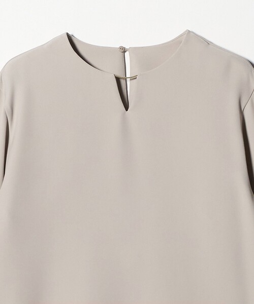 A DAY IN THE LIFE UNITED ARROWS（アデイインザライフユナイテッドアローズ）の「ダブルクロス メタルパーツ 8分袖ブラウス ‐ウォッシャブル‐＜A DAY IN THE LIFE＞（シャツ/ブラウス・レディース・ネイビー/ベージュ/ダークグレー・FREE）」の8枚目の写真