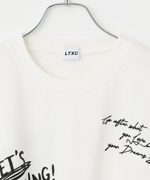 LOVETOXIC（ラブトキシック）の「【LTXC/綿100%】グラフィックプルオーバー（スウェット・キッズ・オフホワイト/ブラック/トップグレー・L:160cm/M:150cm/S:140cm/130cm）」の17枚目の写真