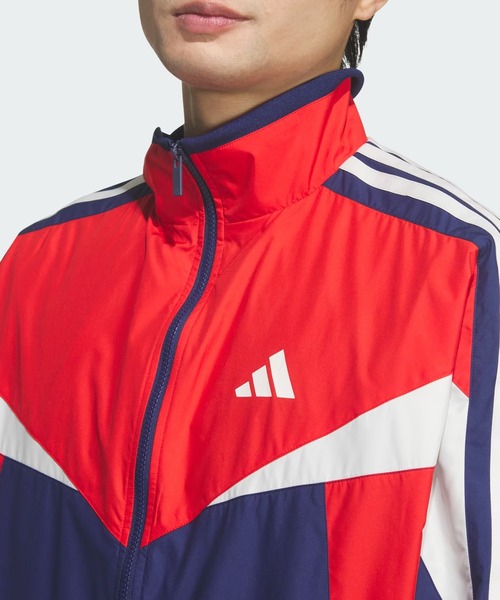 adidas(アディダス)の「adidas/アディダス トラックジャケット ジャージ マストハブ ルーズフィット カラー ブロック メッシュライニング ウインドブレーカー ジャケット VD618(その他アウター・メンズ・ネイビー/ブラック・M/L/XL/2XL/3XL)」の12枚目の写真