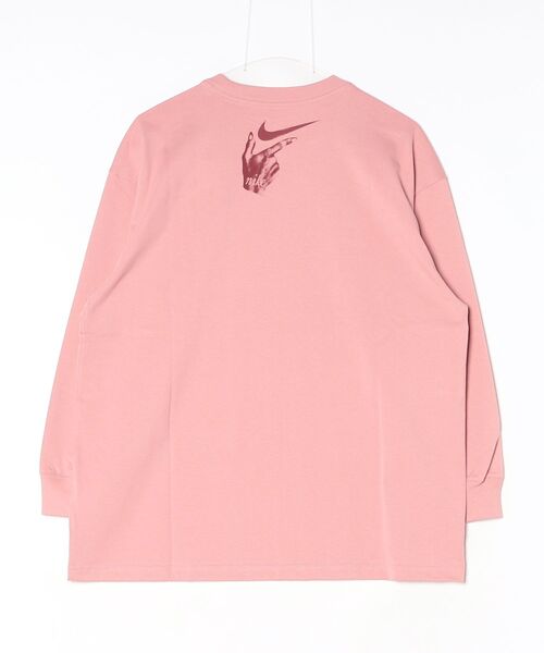NIKE（ナイキ）の「ナイキ NIKE ナイキ  NSW VDAY OS L/S Tシャツ（Tシャツ/カットソー・レディース・スモークピンク/ホワイト/ブラック・S/M/L）」の4枚目の写真