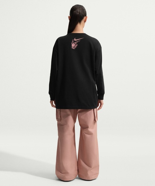 NIKE（ナイキ）の「ナイキ NIKE ナイキ  NSW VDAY OS L/S Tシャツ（Tシャツ/カットソー・レディース・スモークピンク/ホワイト/ブラック・S/M/L）」の11枚目の写真
