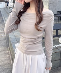 INGNI SOELA（イングソエラ）の「【INGNI SOELA】3WAYギャザードレープトップス/WEB限定（Tシャツ/カットソー）」