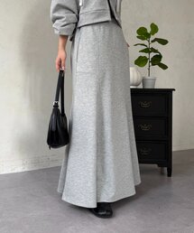 裏毛Iラインマーメイドスカート