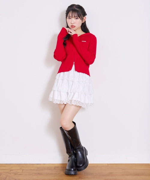 LOVETOXIC(ラブトキシック)の「アソートティアードフリルスカート(スカート・キッズ・ブルー/オフホワイト・M:150cm/L:160cm/130cm/S:140cm)」の9枚目の写真