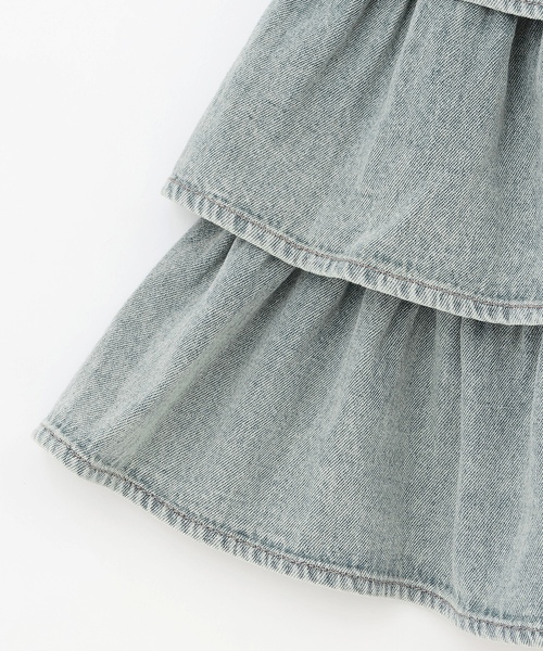 LOVETOXIC(ラブトキシック)の「アソートティアードフリルスカート(スカート・キッズ・ブルー/オフホワイト・M:150cm/L:160cm/130cm/S:140cm)」の18枚目の写真